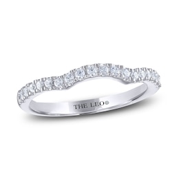 Previously Owned THE LEO Diamond Wedding Band 1/4 ct tw Round-cut 14K White Gold