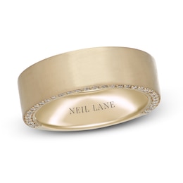Previously Owned Neil Lane Men's Diamond Wedding Band 1/2 ct tw Round-cut 14K Yellow Gold