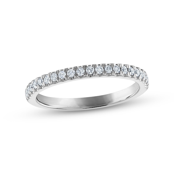 Previously Owned Diamond Wedding Band 1/4 ct tw Round-cut 14K White Gold