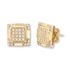 Thumbnail Image 2 of Previously Owned Men's Diamond Stud Earrings 1/5 ct tw Round-cut 10K Yellow Gold