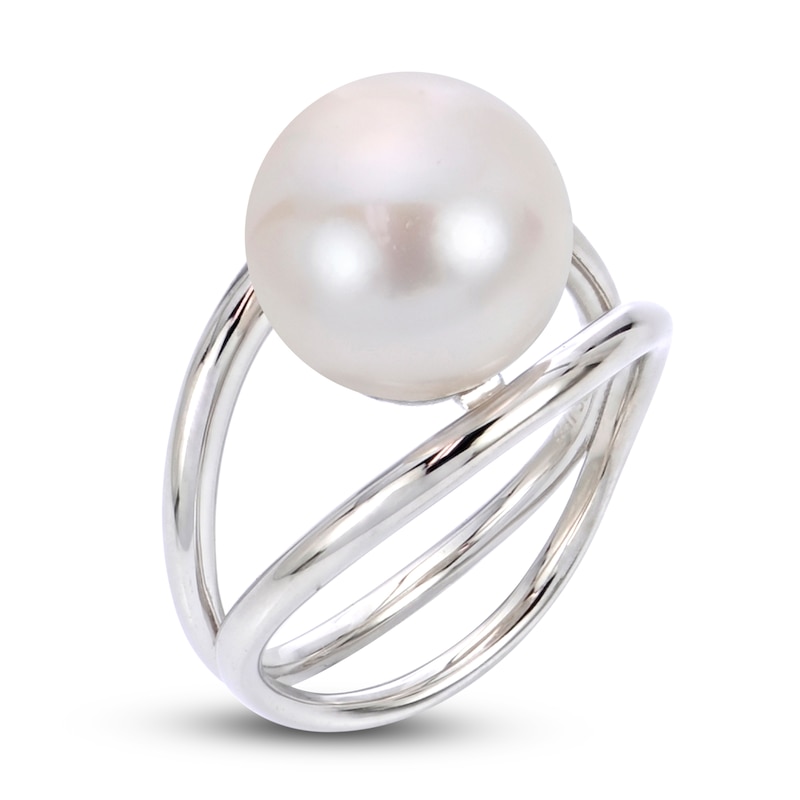 Main Image 1 of Previously Owned Cultured Pearl Cocktail Ring Sterling Silver Size 7