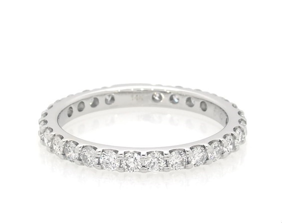 Previously Owned Diamond Sizeable Eternity Ring 1 ct tw 14K White Gold