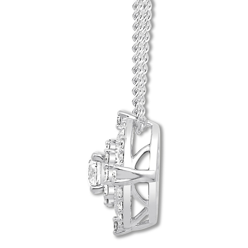 Main Image 3 of Previously Owned Emmy London Diamond Necklace 1/2 ct tw 10K White Gold 20"