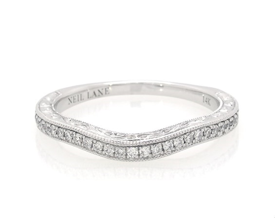 Previously Owned Neil Lane Diamond Wedding Band 1/5 ct tw 14K White Gold