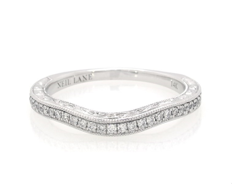Main Image 1 of Previously Owned Neil Lane Diamond Wedding Band 1/5 ct tw 14K White Gold