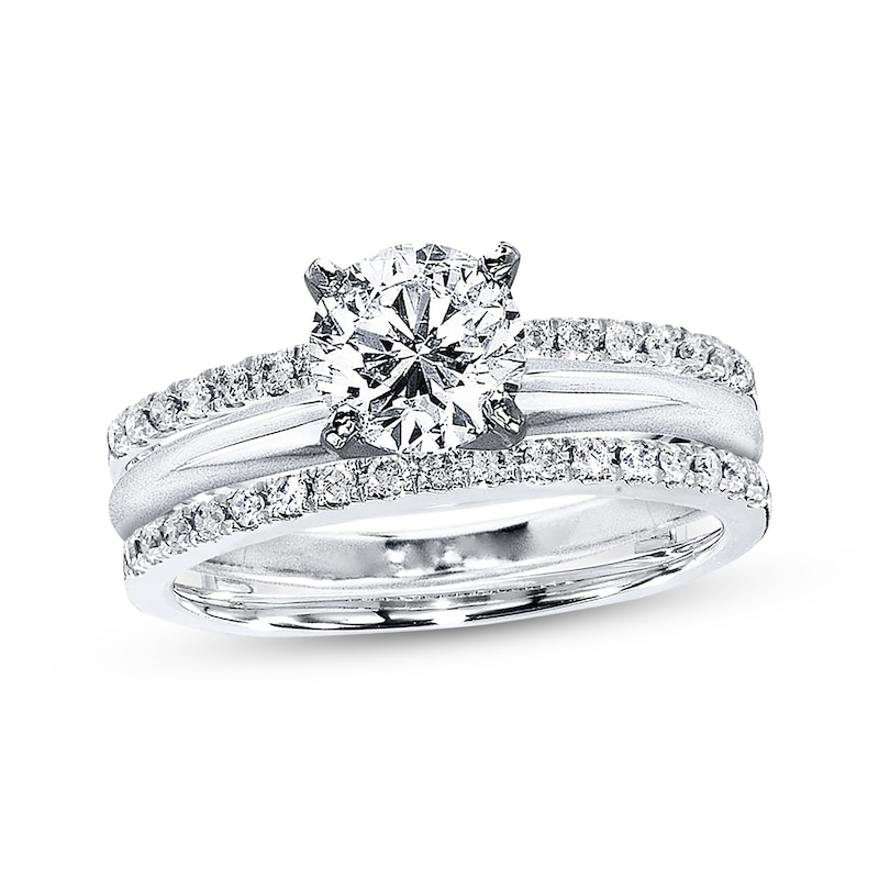 Main Image 4 of Previously Owned Enhancer Ring 1/4 ct tw Diamonds 14K White Gold