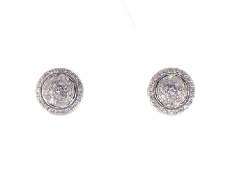 Main Image 1 of Previously Owned Men's Diamond Earrings 1/4 ct tw 10K Yellow Gold