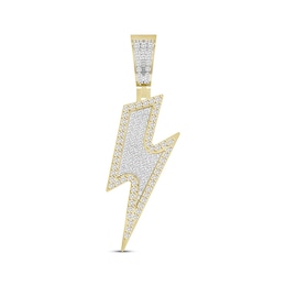 Previously Owned Men's Diamond Lightning Pendant 1/4 ct tw 10K Yellow Gold