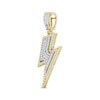 Thumbnail Image 2 of Previously Owned Men's Diamond Lightning Pendant 1/4 ct tw 10K Yellow Gold