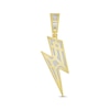 Thumbnail Image 4 of Previously Owned Men's Diamond Lightning Pendant 1/4 ct tw 10K Yellow Gold