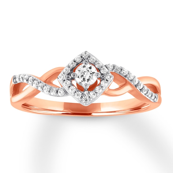 Previously Owned Diamond Fashion Ring 1/5 ct tw 10K Rose Gold