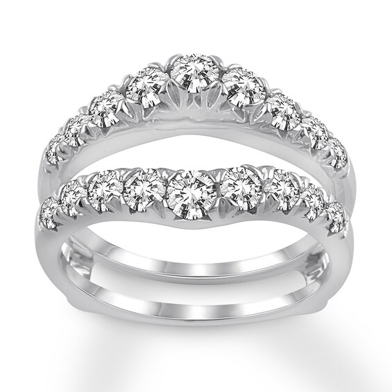 Previously Owned Diamond Enhancer Ring 1-1/2 ct tw Round-cut 14K White Gold