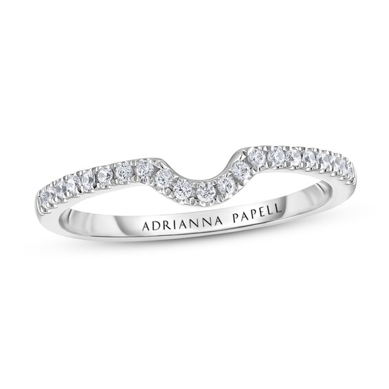 Previously Owned Adrianna Papell Diamond Wedding Band 1/8 ct tw 14K White Gold