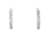 Thumbnail Image 1 of Previously Owned Diamond Hoop Earrings 1/10 ct tw Round-cut Sterling Silver