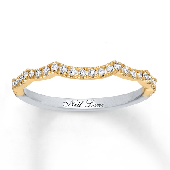 Previously Owned Neil Lane Wedding Band 1/5 ct tw Diamonds 14K Two-Tone Gold