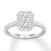 Thumbnail Image 1 of Previously Owned Diamond Engagement Ring 1/2 ct tw Round-cut 10K White Gold Size 7