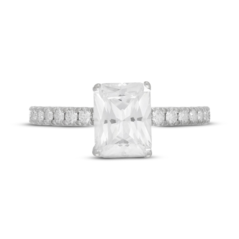 Previously Owned Neil Lane Diamond Engagement Ring 2-3/8 ct tw Radiant & Round 14K White Gold