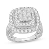 Thumbnail Image 1 of Previously Owned Princess-Cut Multi-Diamond Center Engagement Ring 3 ct tw 10K White Gold