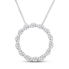 Thumbnail Image 1 of Previously Owned Circle of Gratitude Diamond Necklace 1/2 ct tw Round-cut 10K White Gold 19"
