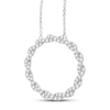 Thumbnail Image 2 of Previously Owned Circle of Gratitude Diamond Necklace 1/2 ct tw Round-cut 10K White Gold 19"