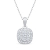 Thumbnail Image 1 of Previously Owned Diamond Necklace 1/4 ct tw Round-Cut 10K White Gold 18&quot;