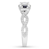 Thumbnail Image 3 of Previously Owned Neil Lane Diamond & Sapphire Engagement Ring 7/8 ct tw 14K White Gold