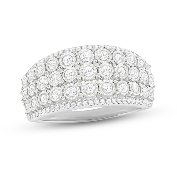 Previously Owned Diamond Fashion Ring 1/2 ct tw Round-cut 10K White Gold