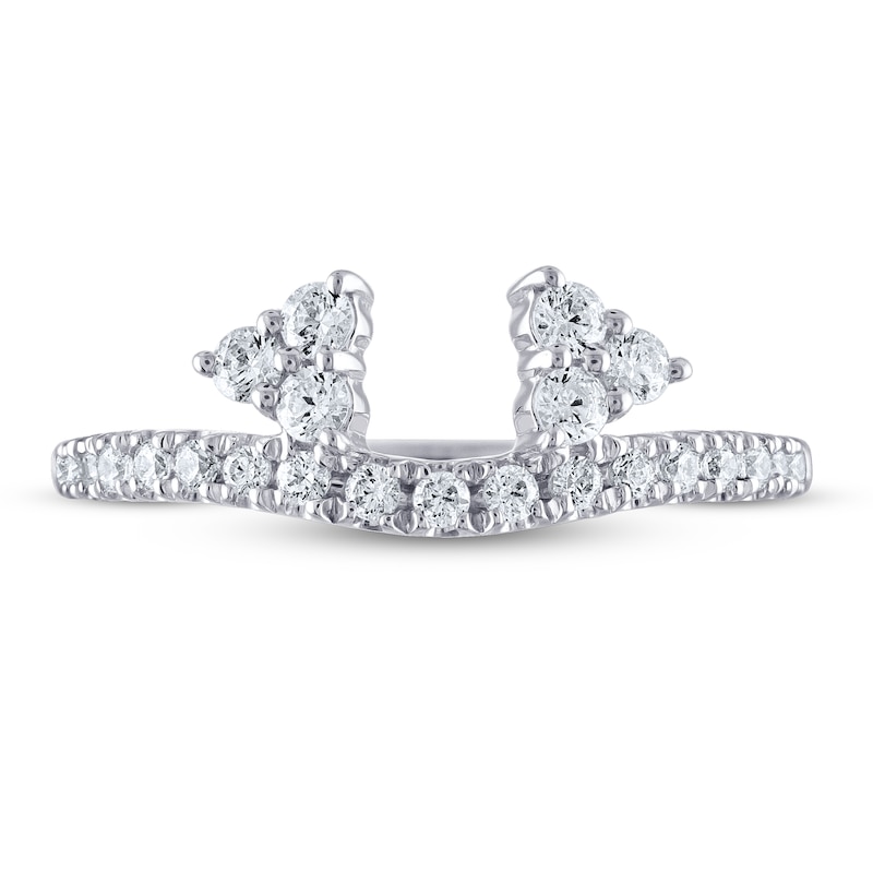Main Image 3 of Previously Owned THE LEO Diamond Enhancer Ring 1/2 ct tw Round-cut 14K White Gold