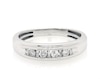 Thumbnail Image 1 of Previously Owned Men's Round & Baguette-Cut Diamond Wedding Band 1/3 ct tw 10K White Gold