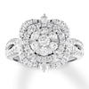 Thumbnail Image 1 of Previously Owned Diamond Engagement Ring 1-1/4 ct tw Round-cut 14K White Gold