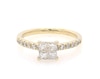 Thumbnail Image 1 of Previously Owned Princess-Cut Quad Diamond Engagement Ring 3/4 ct tw 14K Yellow Gold