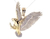 Thumbnail Image 1 of Previously Owned Men's Diamond Eagle Charm 1/4 ct tw Round-cut 10K Yellow Gold