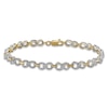 Thumbnail Image 1 of Previously Owned Diamond Infinity Link Bracelet 1 ct tw 10K Yellow Gold 7.25&quot;