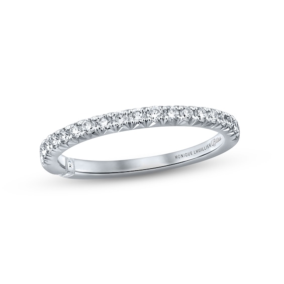 Previously Owned Monique Lhuillier Bliss Diamond Wedding Band 1/3 ct tw Round-cut 18K White Gold