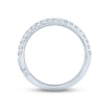 Thumbnail Image 4 of Previously Owned Monique Lhuillier Bliss Diamond Wedding Band 1/3 ct tw Round-cut 18K White Gold