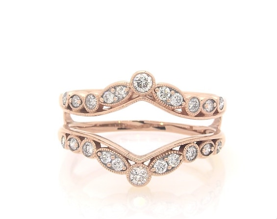 Previously Owned Diamond Enhancer Ring 1/2 ct tw 14K Rose Gold Size 7