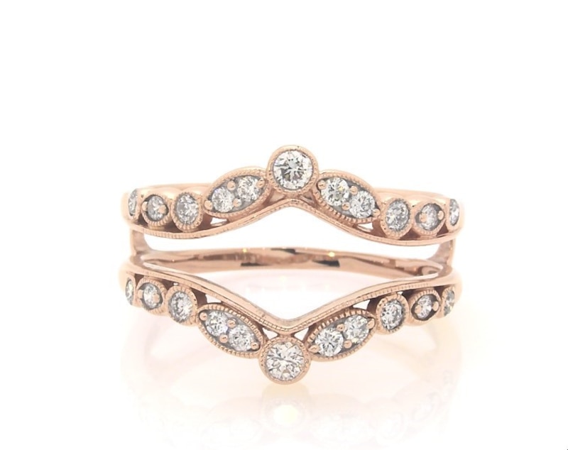 Main Image 1 of Previously Owned Diamond Enhancer Ring 1/2 ct tw 14K Rose Gold Size 7