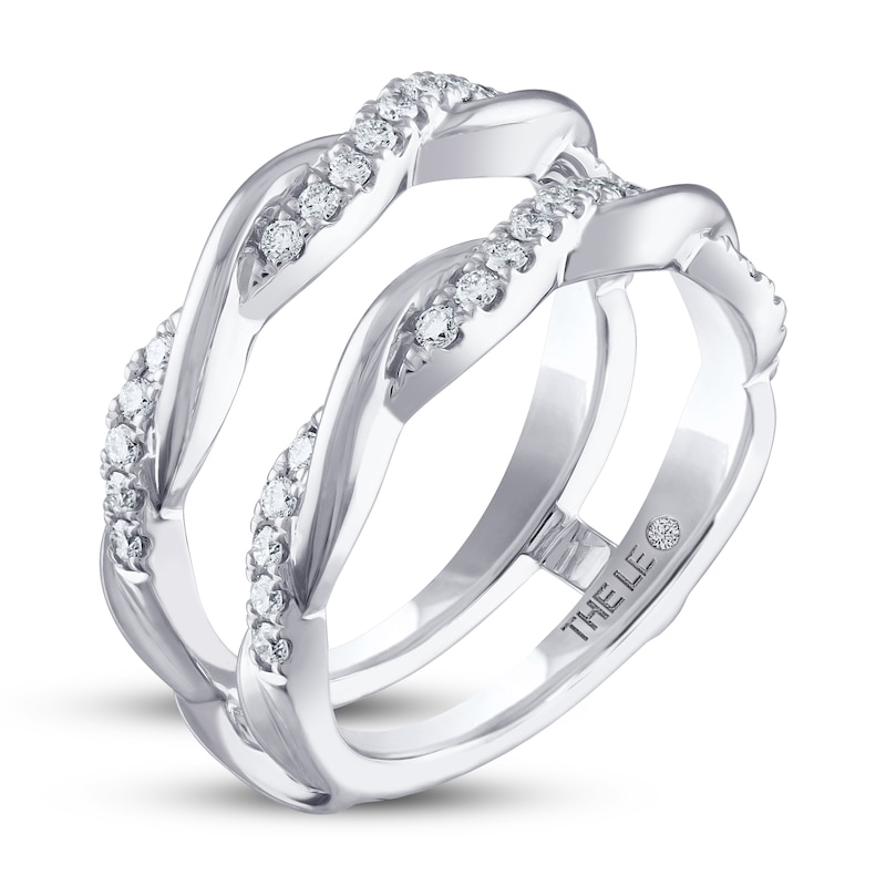 Main Image 2 of Previously Owned THE LEO Diamond Enhancer Ring 3/8 ct tw Round-cut 14K White Gold