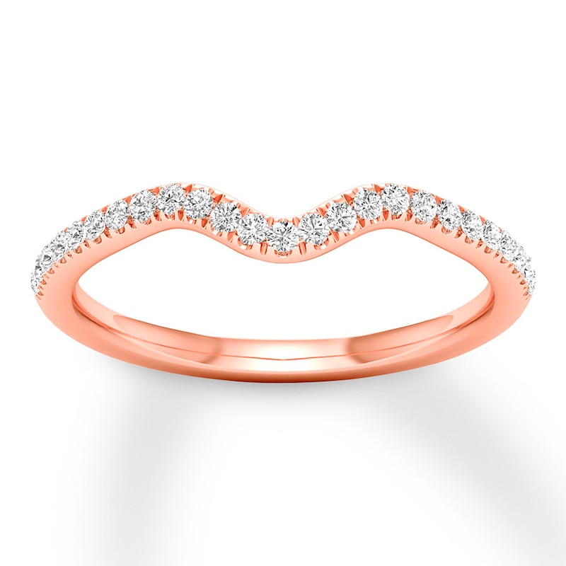 Main Image 1 of Previously Owned Diamond Wedding Band 1/4 ct tw Round-cut 14K Rose Gold