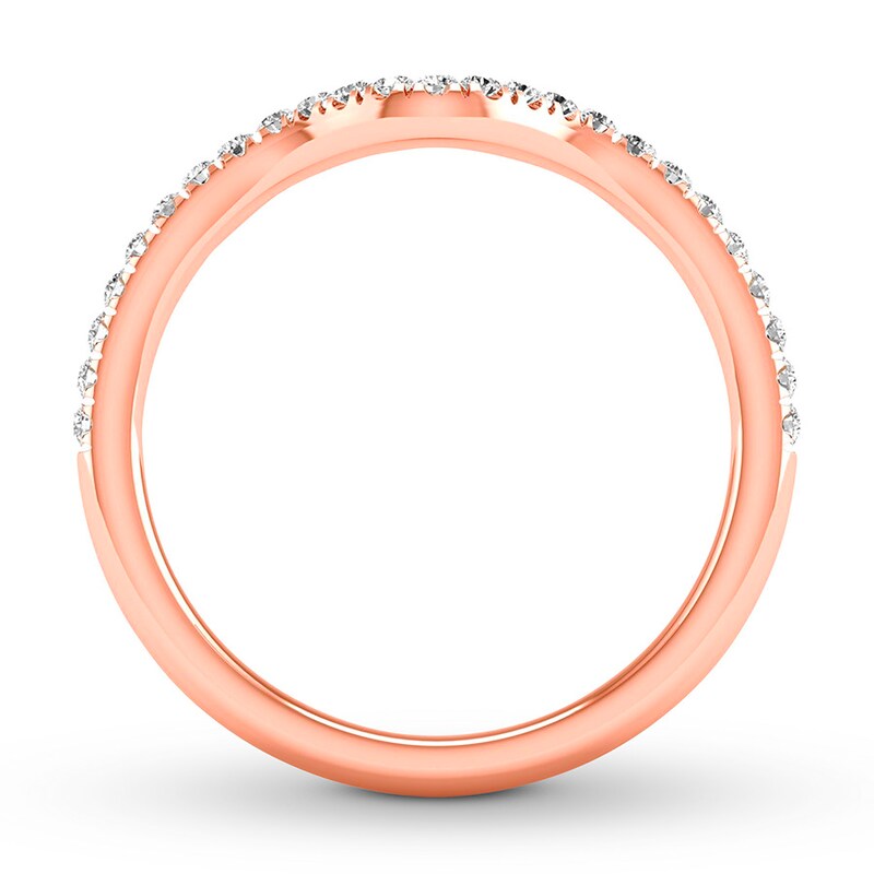 Main Image 2 of Previously Owned Diamond Wedding Band 1/4 ct tw Round-cut 14K Rose Gold