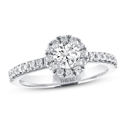 Previously Owned THE LEO Diamond Engagement Ring 3/4 ct tw Round-cut 14K White Gold