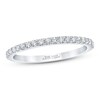 Thumbnail Image 1 of Previously Owned THE LEO First Light Diamond Wedding Band 1/5 ct tw Round-cut 14K White Gold