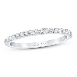 Previously Owned THE LEO First Light Diamond Wedding Band 1/5 ct tw Round-cut 14K White Gold