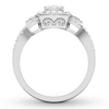 Thumbnail Image 2 of Previously Owned Diamond Engagement Ring 1/2 ct tw Round-cut 10K White Gold Size 7