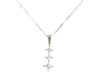 Thumbnail Image 1 of Previously Owned Diamond Drop Necklace 1/4 ct tw Princess-cut 10K White Gold 18&quot;