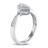 Thumbnail Image 2 of Previously Owned Diamond Promise Ring 1/5 ct tw Round-cut Sterling Silver