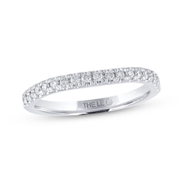Previously Owned THE LEO Diamond Wedding Band 1/4 ct tw Round-cut 14K White Gold