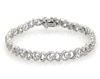 Thumbnail Image 1 of Previously Owned Diamond XO Link Bracelet 1/2 ct tw Sterling Silver 7&quot;