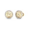 Thumbnail Image 1 of Previously Owned Men's Diamond Lion Stud Earrings 1/5 ct tw Round-cut 10K Yellow Gold