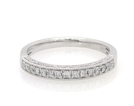 Previously Owned Diamond Anniversary Ring 1/5 ct tw 14K White Gold